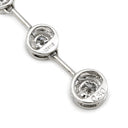 ノンブランド NON BRAND ダイヤモンド 0.30ct ペンダント ホワイトゴールド K14WG ダイヤモンド ネックレス 3連 ドロップ 585 14K WG ブリリアントカット 3石 3粒 ベネチアンチェーン