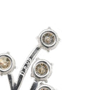 ノンブランド NON BRAND ダイヤ ネックレストップ ホワイトゴールド K18WG ダイヤモンド ペンダントトップ Au750 18K 18金 ブラウン フィヤージュ アンティークジュエリー