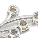 ノンブランド NON BRAND ダイヤ ネックレストップ ホワイトゴールド K18WG ダイヤモンド ペンダントトップ Au750 18K 18金 ブラウン フィヤージュ アンティークジュエリー