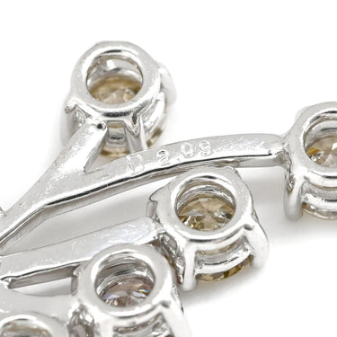 ノンブランド NON BRAND ダイヤ ネックレストップ ホワイトゴールド K18WG ダイヤモンド ペンダントトップ Au750 18K 18金 ブラウン フィヤージュ アンティークジュエリー