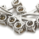 ノンブランド NON BRAND ダイヤ ネックレストップ ホワイトゴールド K18WG ダイヤモンド ペンダントトップ Au750 18K 18金 ブラウン フィヤージュ アンティークジュエリー