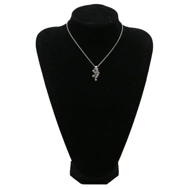 ノンブランド NON BRAND ダイヤ ネックレストップ ホワイトゴールド K18WG ダイヤモンド ペンダントトップ Au750 18K 18金 ブラウン フィヤージュ アンティークジュエリー