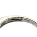 ノンブランド NON BRAND ダイヤ 1.0ct ホワイトゴールド K18WG ダイヤモンド リング 指輪 K18WG Au750 18K 18金 バイパスデザイン テーパーバゲットカット 14号