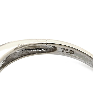 ノンブランド NON BRAND ダイヤ 1.0ct ホワイトゴールド K18WG ダイヤモンド リング 指輪 K18WG Au750 18K 18金 バイパスデザイン テーパーバゲットカット 14号
