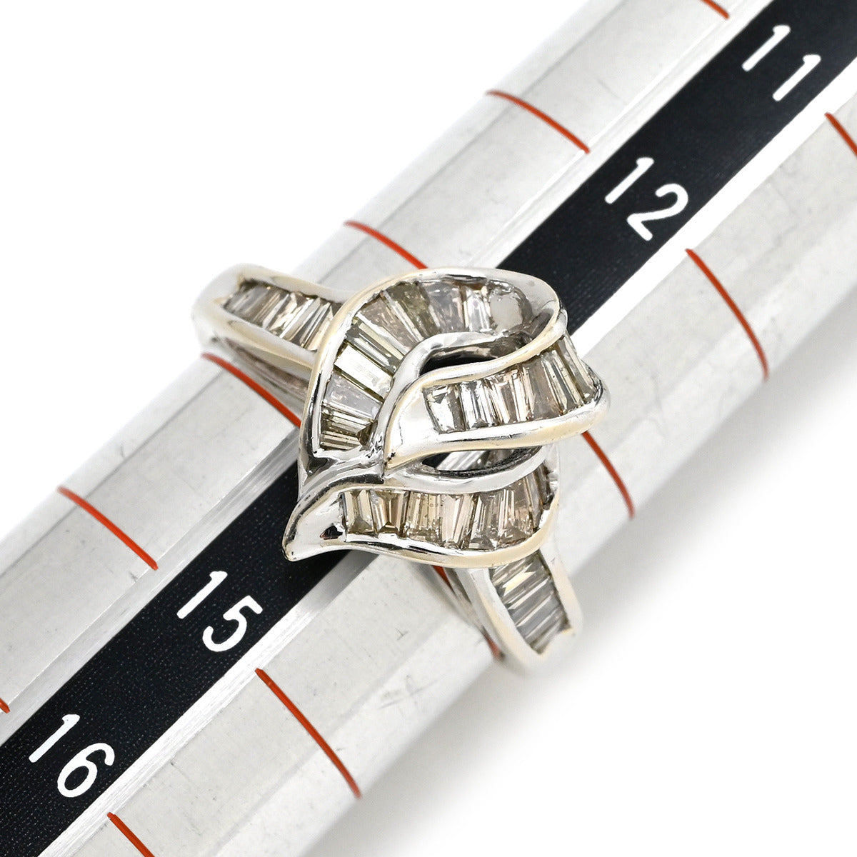 ノンブランド NON BRAND ダイヤ 1.0ct ホワイトゴールド リング 指輪