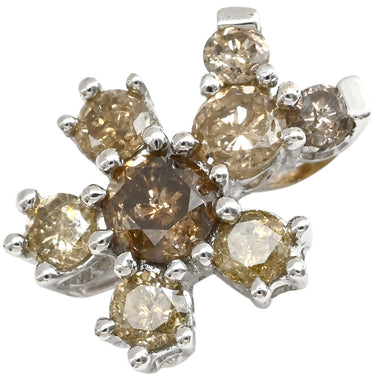 ノンブランド NON BRAND ダイヤモンド 1.00ct ホワイトゴールド K18WG ダイヤモンド ペンダントトップ ベア クマ アニマル 18金 18K 750 WG 8粒 8石 ブリリアントカット ネックレストップ