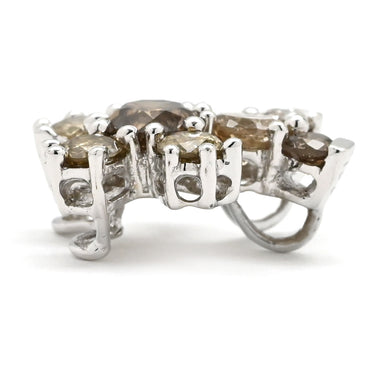 ノンブランド NON BRAND ダイヤモンド 1.00ct ホワイトゴールド K18WG ダイヤモンド ペンダントトップ ベア クマ アニマル 18金 18K 750 WG 8粒 8石 ブリリアントカット ネックレストップ