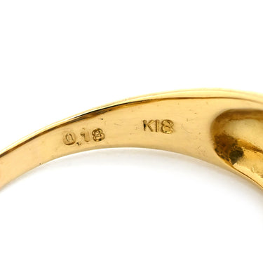 ノンブランド NON BRAND ブルーサファイア ダイヤ ブルー×イエローゴールド K18YG サファイア ダイヤモンド リング 指輪 Au750 18K 18金 デザインリング バケットミックスカット 16号