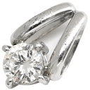 ノンブランド NON BRAND ダイヤ 0.27ct プラチナシルバー Pt900 ダイヤモンド ペンダントトップ 1P 1粒 1石 ブリリアントカット ネックレストップ Pt900 プラチナ V字