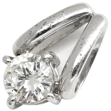 ノンブランド NON BRAND ダイヤ 0.27ct プラチナシルバー Pt900 ダイヤモンド ペンダントトップ 1P 1粒 1石 ブリリアントカット ネックレストップ Pt900 プラチナ V字