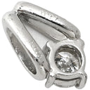 ノンブランド NON BRAND ダイヤ 0.27ct プラチナシルバー Pt900 ダイヤモンド ペンダントトップ 1P 1粒 1石 ブリリアントカット ネックレストップ Pt900 プラチナ V字