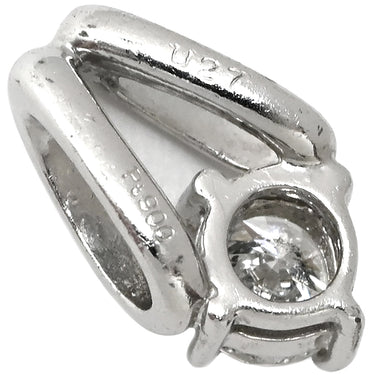ノンブランド NON BRAND ダイヤ 0.27ct プラチナシルバー Pt900 ダイヤモンド ペンダントトップ 1P 1粒 1石 ブリリアントカット ネックレストップ Pt900 プラチナ V字
