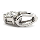 ノンブランド NON BRAND ダイヤ 0.27ct プラチナシルバー Pt900 ダイヤモンド ペンダントトップ 1P 1粒 1石 ブリリアントカット ネックレストップ Pt900 プラチナ V字