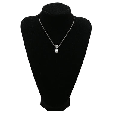 ノンブランド NON BRAND パール ダイヤ 0.22ct パールホワイト×プラチナシルバー Pt900 パール ダイヤモンド ペンダントトップ 白蝶養殖真珠 ネックレスヘッド オフラウンドシェイプ