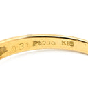ノンブランド NON BRAND ダイヤ リング イエローゴールド×プラチナシルバー K18YG ダイヤモンド Pt900 リング 指輪 18K 750 YG PT900 ダイヤモンド 8粒 8P 8石 バイパスリング 11号