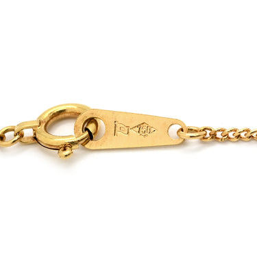ノンブランド NON BRAND ダイヤモンド 0.22ct ペンダント イエローゴールド K18YG ダイヤモンド ネックレス 750 18K ブリリアントカット 花 フラワーモチーフ