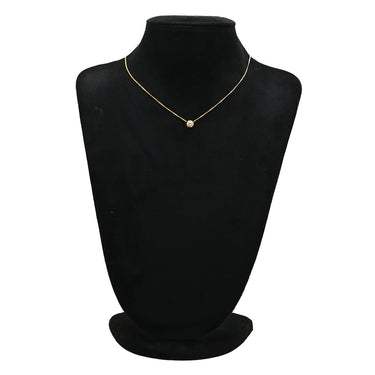 ノンブランド NON BRAND ダイヤモンド 0.22ct ペンダント イエローゴールド K18YG ダイヤモンド ネックレス 750 18K ブリリアントカット 花 フラワーモチーフ