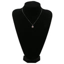 ノンブランド NON BRAND コンクパール プラチナ プラチナシルバー×ピンク Pt900 ダイヤモンド コンクパール Pt850（チェーン） ネックレス Pt900×Pt850 コンビ パヴェダイヤ ヘイロー オーバル型