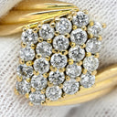 ノンブランド NON BRAND ダイヤモンド 1.04ct イエローゴールド K18YG ダイヤモンド リング 指輪 23P 23石 パヴェダイヤ18K 750 YG デザインリング 15.5号