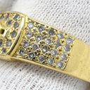 ノンブランド NON BRAND ダイヤ 0.50ct イエローゴールド K18YG ダイヤモンド リング 指輪 18K Au750 YG デザインリング 17.5号