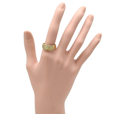 ノンブランド NON BRAND ダイヤ 0.50ct イエローゴールド K18YG ダイヤモンド リング 指輪 18K Au750 YG デザインリング 17.5号