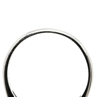ノンブランド NON BRAND ダイヤ 0.31ct プラチナシルバー Pt900 ダイヤモンド リング 指輪 Pt900 プラチナ パヴェ メレ 2列 2重 V字デザイン Vライン テーパーバゲット 13号