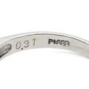 ノンブランド NON BRAND ダイヤ 0.31ct プラチナシルバー Pt900 ダイヤモンド リング 指輪 Pt900 プラチナ パヴェ メレ 2列 2重 V字デザイン Vライン テーパーバゲット 13号