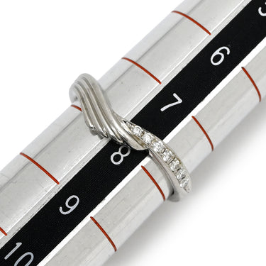 ノンブランド NON BRAND ダイヤモンド 0.06ct リング プラチナシルバー Pt950 ダイヤモンド リング 指輪 1P 1粒 1石 プラチナ デザインリング 名前入り 7.5号