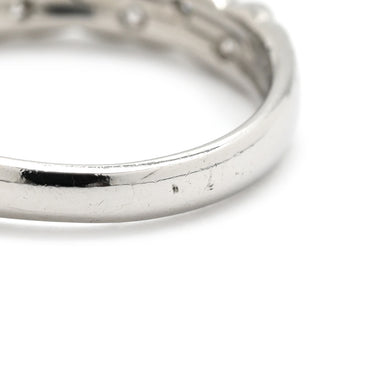 ノンブランド NON BRAND ダイヤモンド 0.20ct リング プラチナシルバー Pt900 ダイヤモンド リング 指輪 10P 10粒 10石 一文字 ブリリアントカット プラチナ 12号