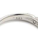 ノンブランド NON BRAND ダイヤモンド 0.20ct リング プラチナシルバー Pt900 ダイヤモンド リング 指輪 10P 10粒 10石 一文字 ブリリアントカット プラチナ 12号