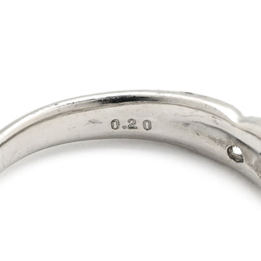 ノンブランド NON BRAND ダイヤモンド 0.20ct リング プラチナシルバー Pt900 ダイヤモンド リング 指輪 10P 10粒 10石 一文字 ブリリアントカット プラチナ 12号