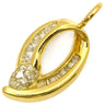 ノンブランド NON BRAND ダイヤモンド 0.50ct イエローゴールド K18YG ダイヤモンド ペンダントトップ マーキスカット バゲットカット 750 18K ネックレストップ ペンダントヘッド