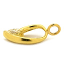 ノンブランド NON BRAND ダイヤモンド 0.50ct イエローゴールド K18YG ダイヤモンド ペンダントトップ マーキスカット バゲットカット 750 18K ネックレストップ ペンダントヘッド