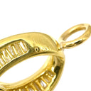 ノンブランド NON BRAND ダイヤモンド 0.50ct イエローゴールド K18YG ダイヤモンド ペンダントトップ マーキスカット バゲットカット 750 18K ネックレストップ ペンダントヘッド