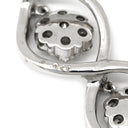 ノンブランド NON BRAND ダイヤモンド 0.62ct ホワイトゴールド K18WG ダイヤモンド ペンダントトップ ツイスト 18金 18K 750 WG 3粒 3石 ブリリアントカット ネックレストップ