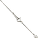 ノンブランド NON BRAND ステーションネックレス ホワイトゴールド K18WG ダイヤモンド ネックレス 10P 10粒 18K WG Au750 ベゼルセッティング ロング 2.46ct