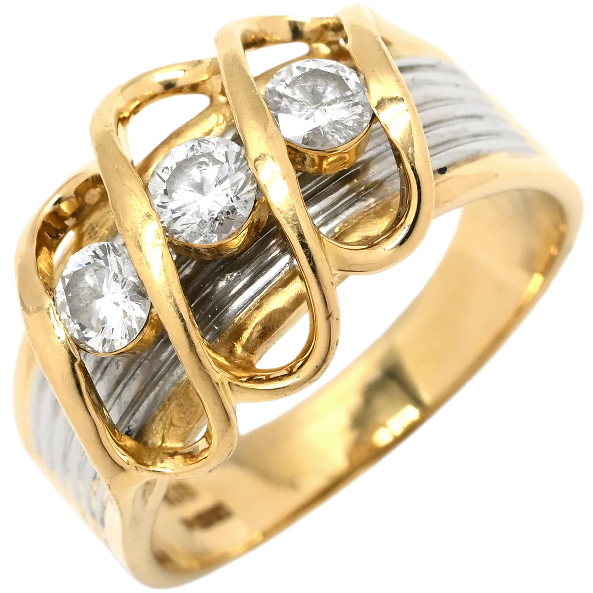 ノンブランド NON BRAND ダイヤモンド 0.54ct イエローゴールドX