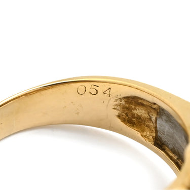 ノンブランド NON BRAND ダイヤモンド 0.54ct イエローゴールドXプラチナシルバー K18YG Pt900 ダイヤモンド リング 指輪 3石 3粒 ブリリアントカット 18K 750 YG プラチナ コンビ ダイア 15号