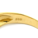 ノンブランド NON BRAND ダイヤモンド 2.0ct イエローゴールド K18YG ダイヤモンド リング 指輪 パヴェダイヤ 18K 750 YG 月甲丸 ツイスト 16.5号