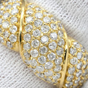 ノンブランド NON BRAND ダイヤモンド 2.0ct イエローゴールド K18YG ダイヤモンド リング 指輪 パヴェダイヤ 18K 750 YG 月甲丸 ツイスト 16.5号