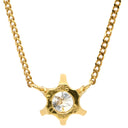 ノンブランド NON BRAND ダイヤモンド 0.39ct ペンダント イエローゴールド K18YG ダイヤモンド ネックレス 750 18K 1P 1粒 1石 ブリリアントカット