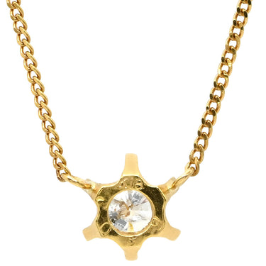 ノンブランド NON BRAND ダイヤモンド 0.39ct ペンダント イエローゴールド K18YG ダイヤモンド ネックレス 750 18K 1P 1粒 1石 ブリリアントカット