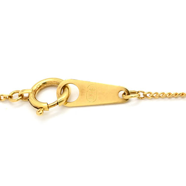 ノンブランド NON BRAND ダイヤモンド 0.39ct ペンダント イエローゴールド K18YG ダイヤモンド ネックレス 750 18K 1P 1粒 1石 ブリリアントカット