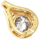 ノンブランド NON BRAND ダイヤモンド 0.29ct イエローゴールド K18YG ダイヤモンド ペンダントトップ ブリリアントカット 750 18K ネックレストップ ペンダントヘッド