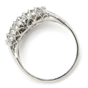 ノンブランド NON BRAND ダイヤモンド 0.50ct リング プラチナシルバー Pt900 ダイヤモンド リング 指輪 V字 Vライン プラチナ900 パヴェ 27石 13号