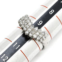 ノンブランド NON BRAND ダイヤモンド 0.50ct リング プラチナシルバー Pt900 ダイヤモンド リング 指輪 V字 Vライン プラチナ900 パヴェ 27石 13号