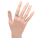 ノンブランド NON BRAND ダイヤモンド 0.50ct リング プラチナシルバー Pt900 ダイヤモンド リング 指輪 V字 Vライン プラチナ900 パヴェ 27石 13号