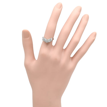 ノンブランド NON BRAND ダイヤモンド 0.50ct リング プラチナシルバー Pt900 ダイヤモンド リング 指輪 V字 Vライン プラチナ900 パヴェ 27石 13号