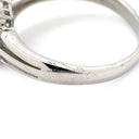 ノンブランド NON BRAND ダイヤモンド 0.50ct プラチナシルバー Pt900 ダイヤモンド リング 指輪 パヴェ フラワー 花モチーフ プラチナ 9.5号