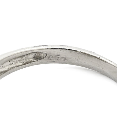 ノンブランド NON BRAND ダイヤモンド 0.50ct プラチナシルバー Pt900 ダイヤモンド リング 指輪 パヴェ フラワー 花モチーフ プラチナ 9.5号
